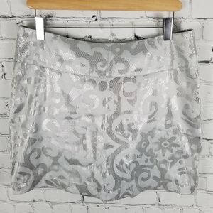 DOG DOG | metallic filigree design skirt